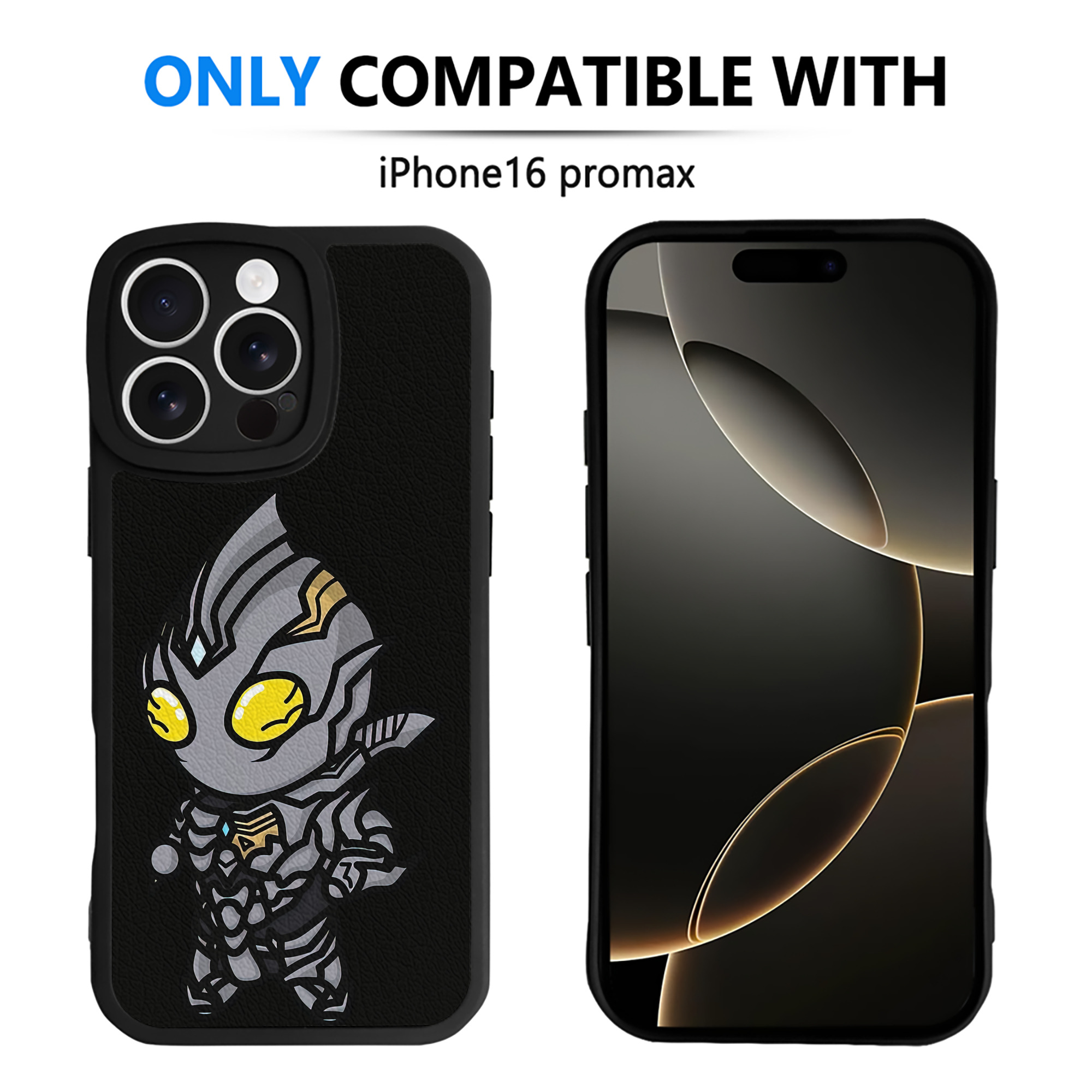 （画像用） ウルトラマン Ultraman 【iPhone 16シリーズ対応】シリコンスマホケース（レザー調） 材質：シリコン